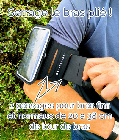 Support de téléphone, petit sac d'épaule bandoulière avec brassard Adapter  tout téléphone pour la course à pied randonnée vélo