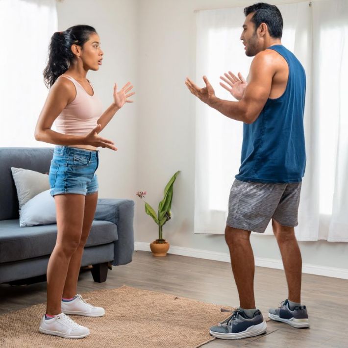 dispute d'un couple  cause de la course  pied