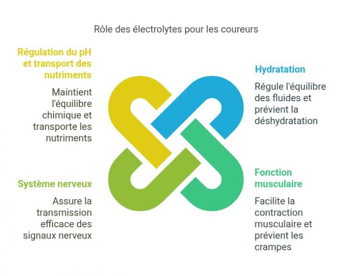 Rles des lectrolytes dans l'organisme pendant la course  pied